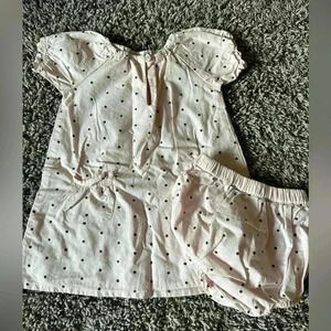 Baby & Child Restoration Hardware Girls Dress and Bloomers Outfit Pink Polka Dot